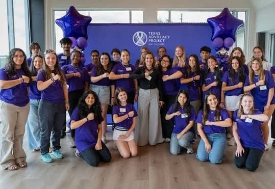 Texas Advocacy Project team and students at a Tech Allies event